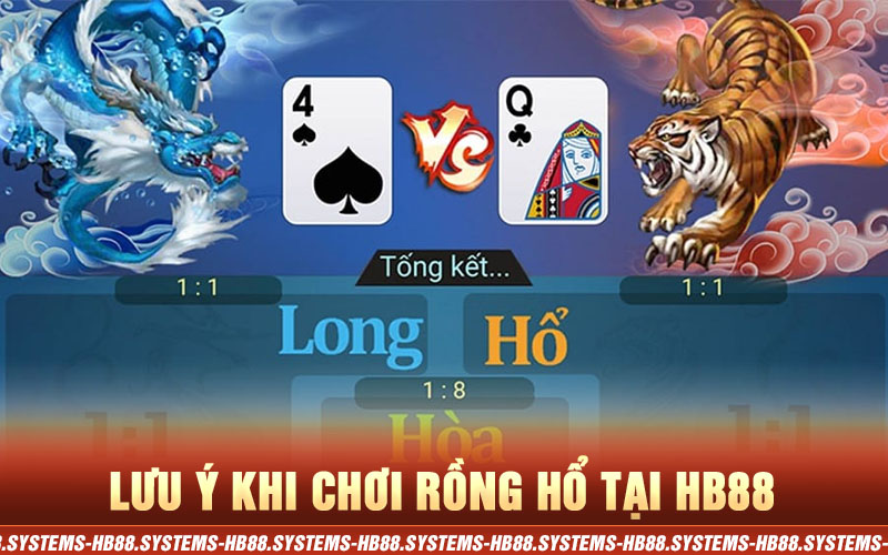 lưu ý khi chơi rồng hổ